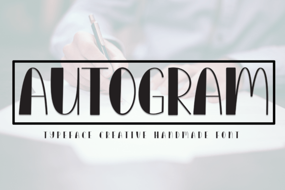Autogram: A Sweet Display Font for Creative Projects