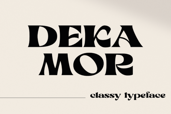 Dekamor Font: A Modern Choice for Bold Typography
