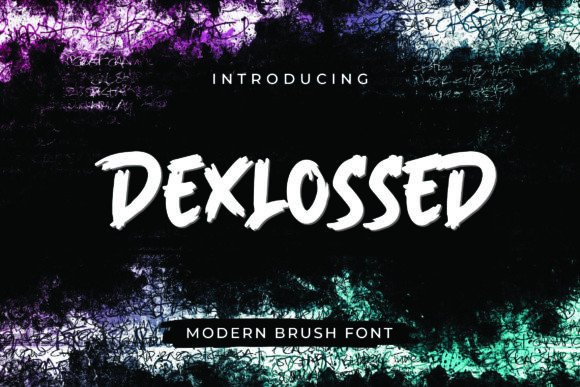 Dexlossed: Harnessing Bold Brush Typography for Impactful Brand Identity