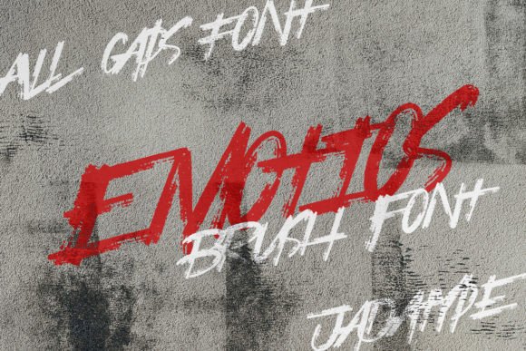 Emotios: Bold Brush Font for Branding