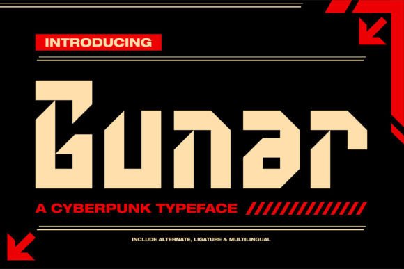 Gunar: Bold Display Font for Quirky Designs