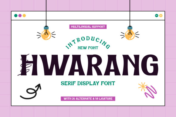 Hwarang: A Stylish Display Font for Modern Branding and Editorial Design