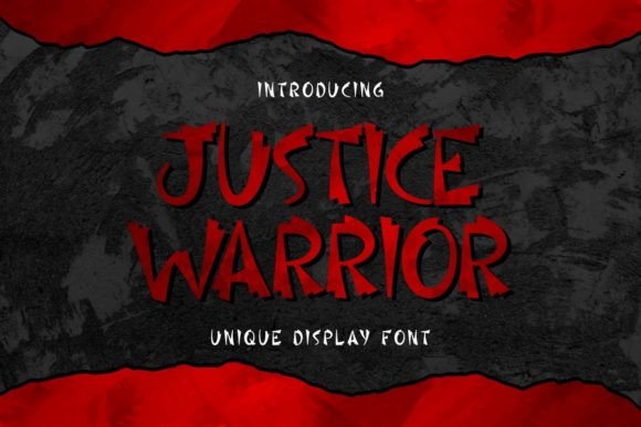 Justice Warrior Font: Bold Action Design