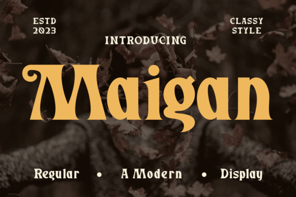 Maigan: Elevating Brand Identity with Bold, Elegant Typography