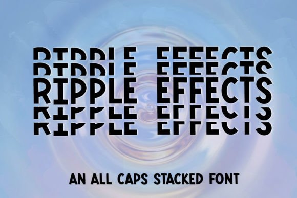 Ripple Effects: Mastering the Art of Precision in Handwritten Stacked Typography