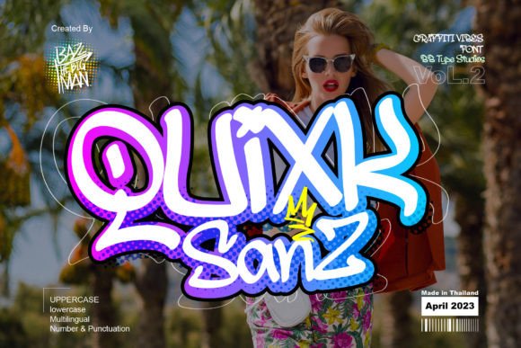 Unleashing Urban Energy: Why Quixk Sanz Is the Ultimate Graffiti-Style Display Font