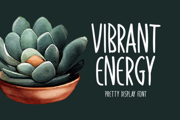 Vibrant Energy: Elevating Design with a Striking Display Font